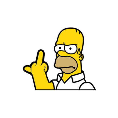 "HOMER" SIMPSON WINDOW PEEKER