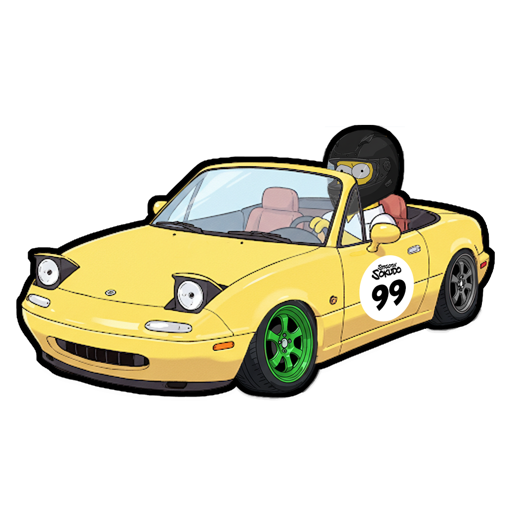 "MIATA HOMER" SIMPSON DECAL