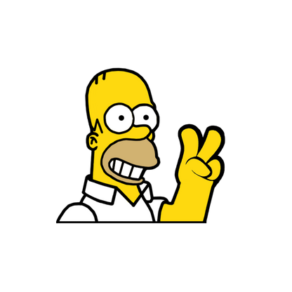 "HOMER" SIMPSON WINDOW PEEKER