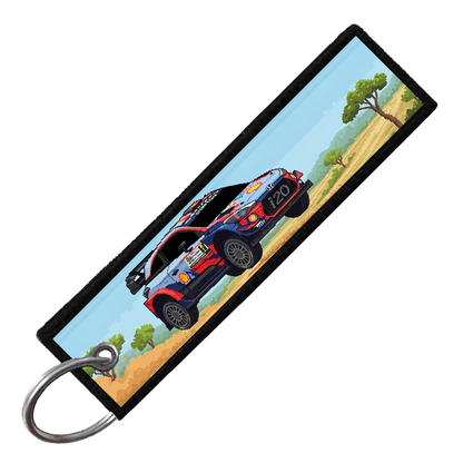 "HYUNDAI I20 8-BIT RALLY" CUSTOM KEY TAG