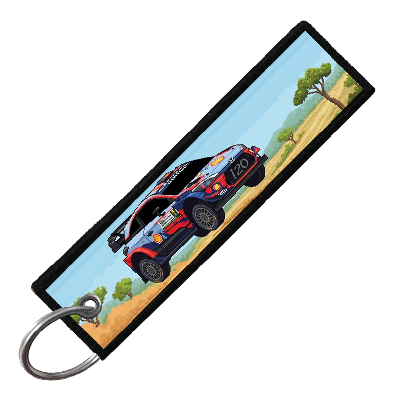 "HYUNDAI I20 8-BIT RALLY" CUSTOM KEY TAG