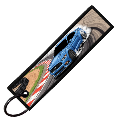 "IRWINDALE SPEEDWAY 8-BIT DRIFTERS" CUSTOM KEY TAG