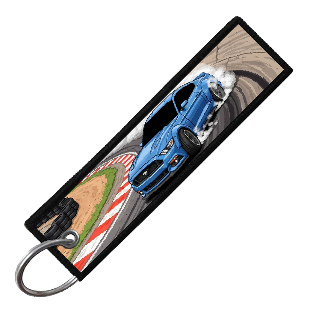 "IRWINDALE SPEEDWAY 8-BIT DRIFTERS" CUSTOM KEY TAG