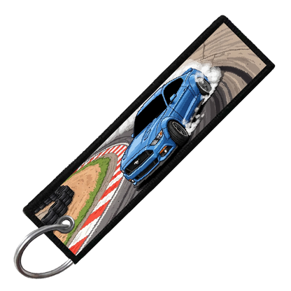 "IRWINDALE SPEEDWAY 8-BIT DRIFTERS" CUSTOM KEY TAG