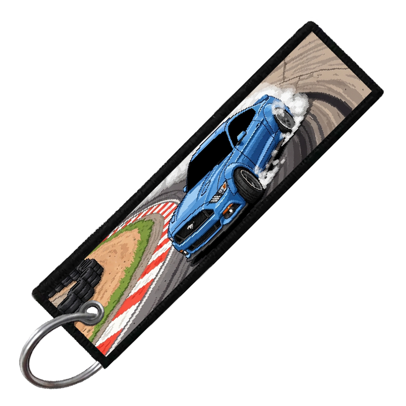 "IRWINDALE SPEEDWAY 8-BIT DRIFTERS" CUSTOM KEY TAG