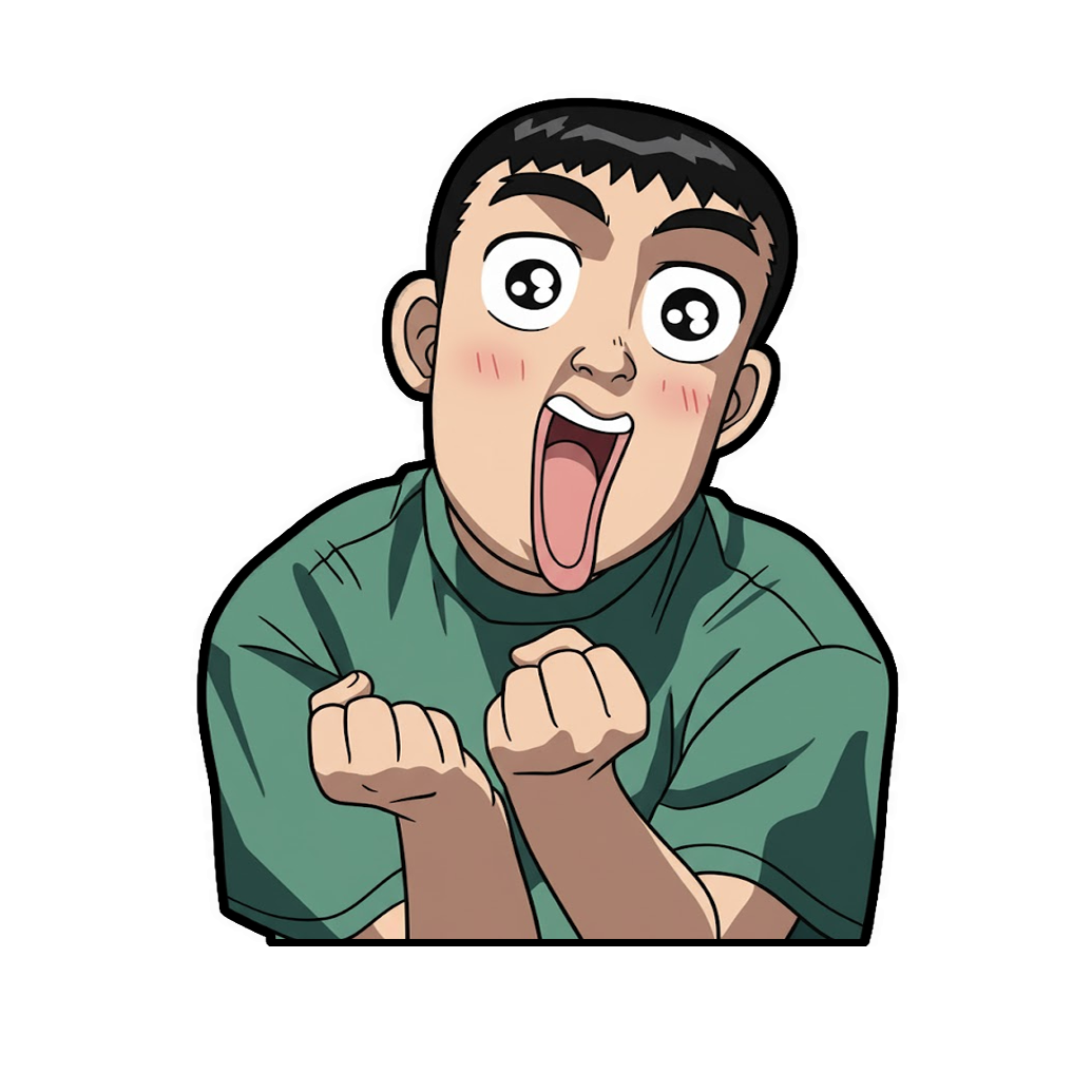 "ITSUKI EXCITED" WINDOW PEEKER