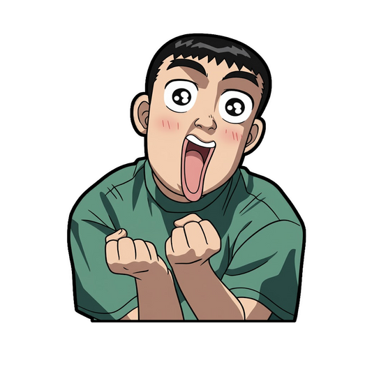 "ITSUKI EXCITED" WINDOW PEEKER