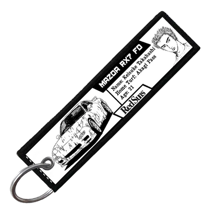 "KEISUKE DRIVER STATS" CUSTOM KEY TAG