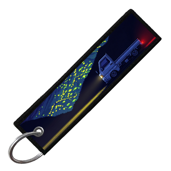 "KEI TRUCK PIXEL SIDE PROFILES" CUSTOM KEY TAG