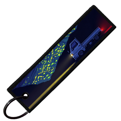 "KEI TRUCK PIXEL SIDE PROFILES" CUSTOM KEY TAG