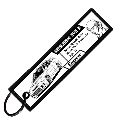 "KYOICHI DRIVER STATS" CUSTOM KEY TAG