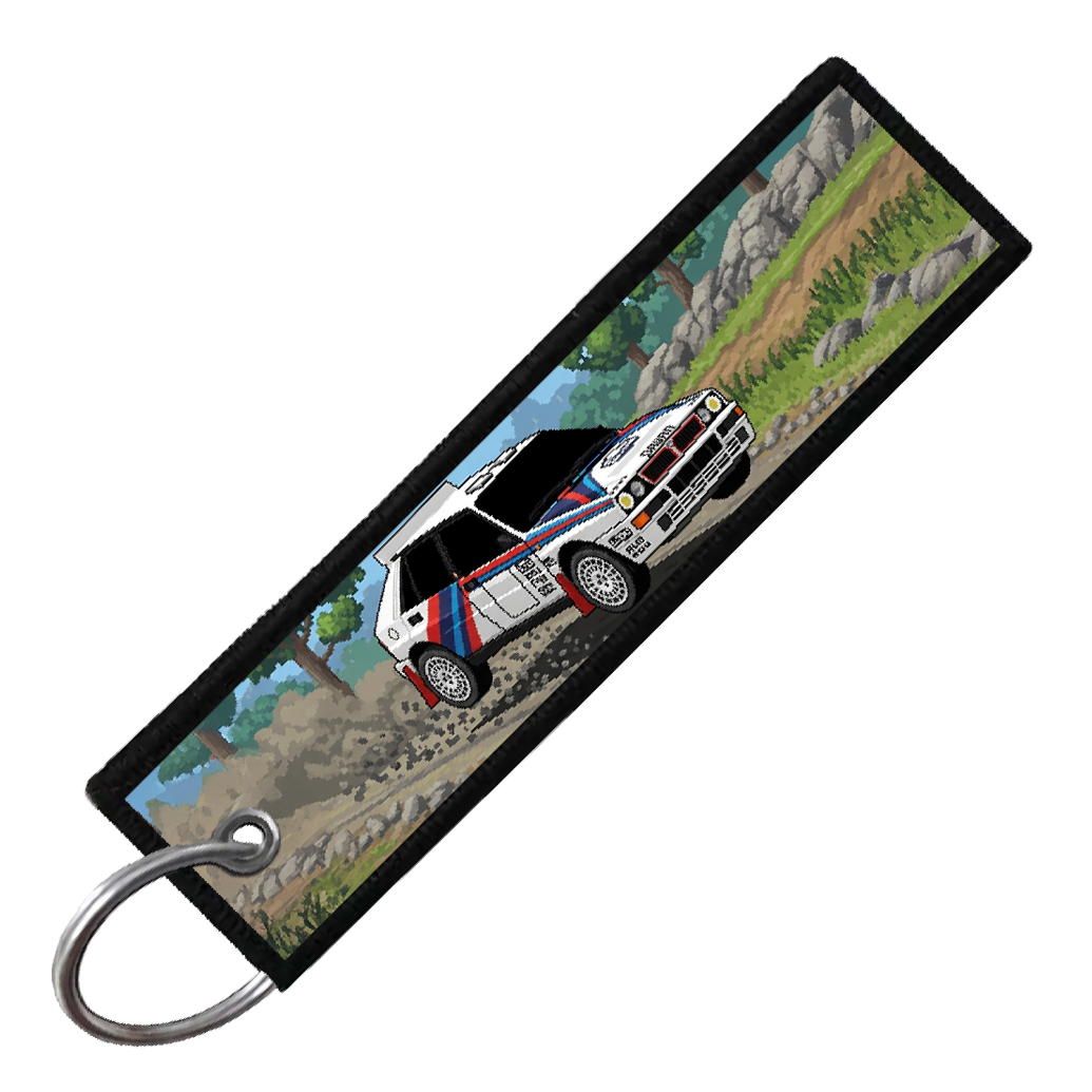 "LANCIA 8-BIT RALLY" CUSTOM KEY TAG
