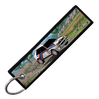 "LANCIA 8-BIT RALLY" CUSTOM KEY TAG