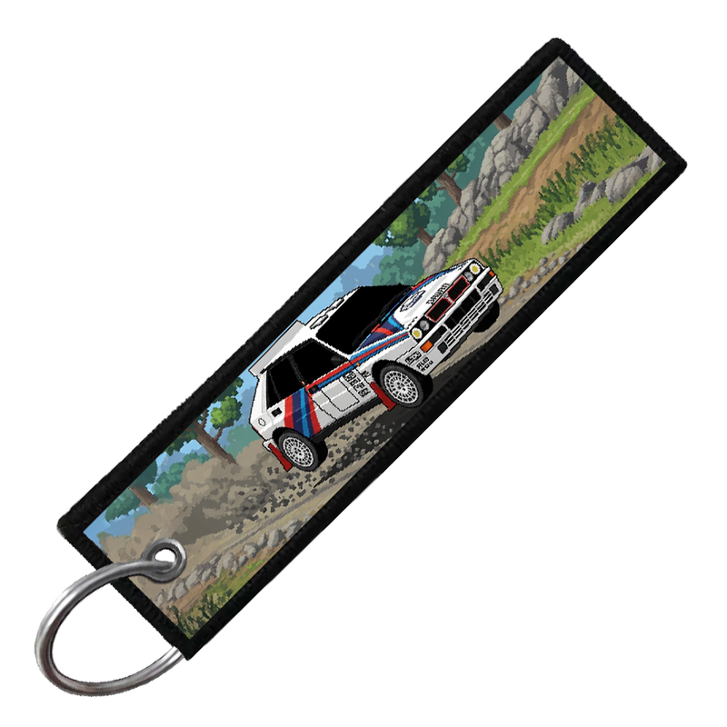 "LANCIA 8-BIT RALLY" CUSTOM KEY TAG