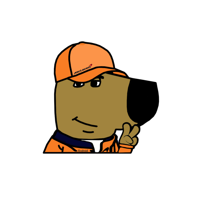 "LANDO F1" CHILL GUY WINDOW PEEKER
