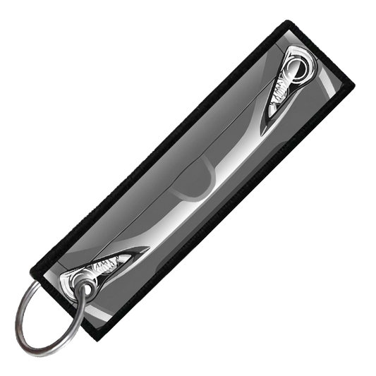 "GREY BRZ/86/FRS PORTRAIT" CUSTOM KEY TAG