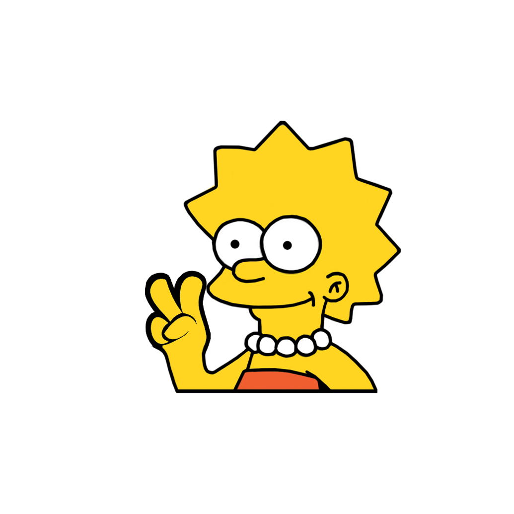 "LISA" SIMPSON WINDOW PEEKER