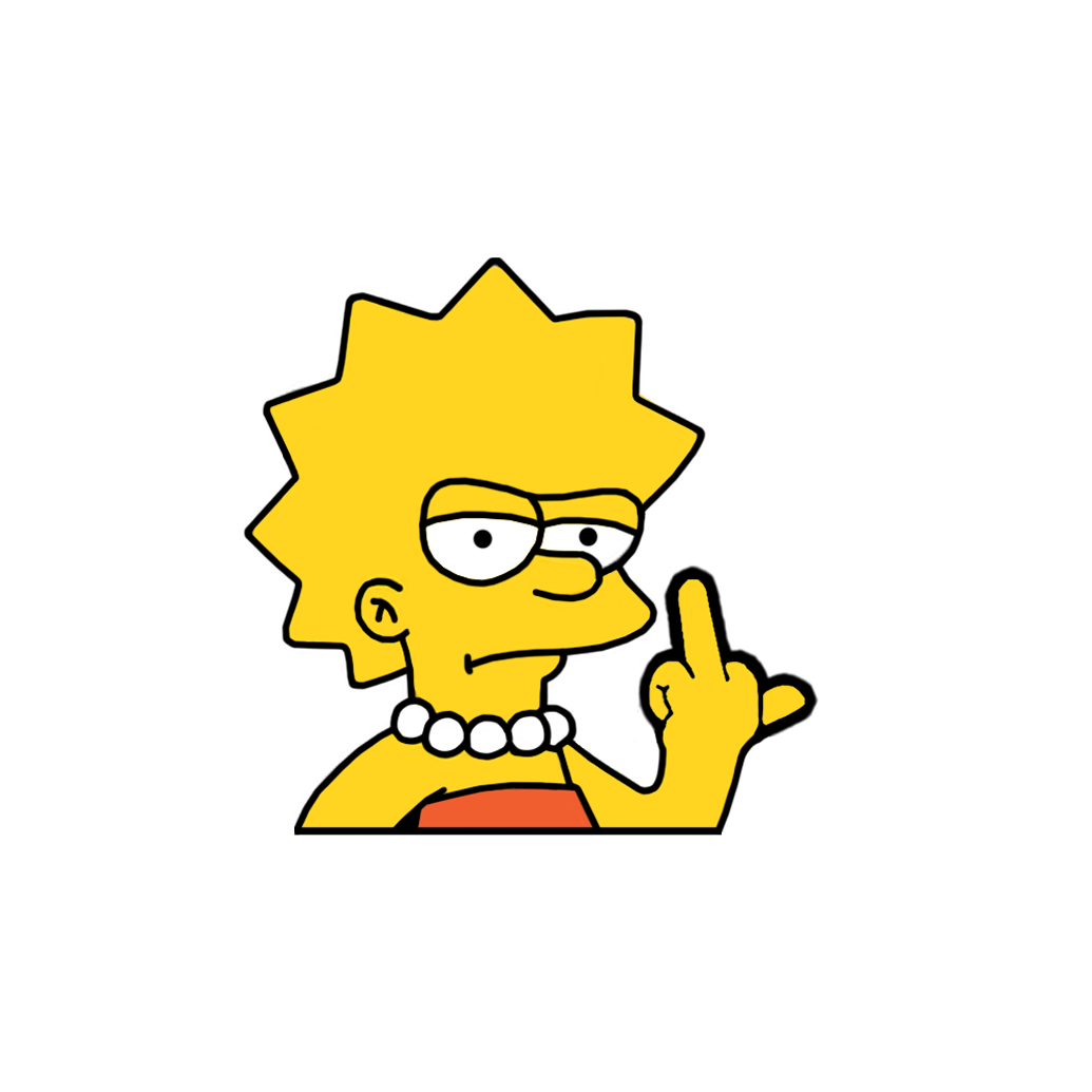 "LISA" SIMPSON WINDOW PEEKER