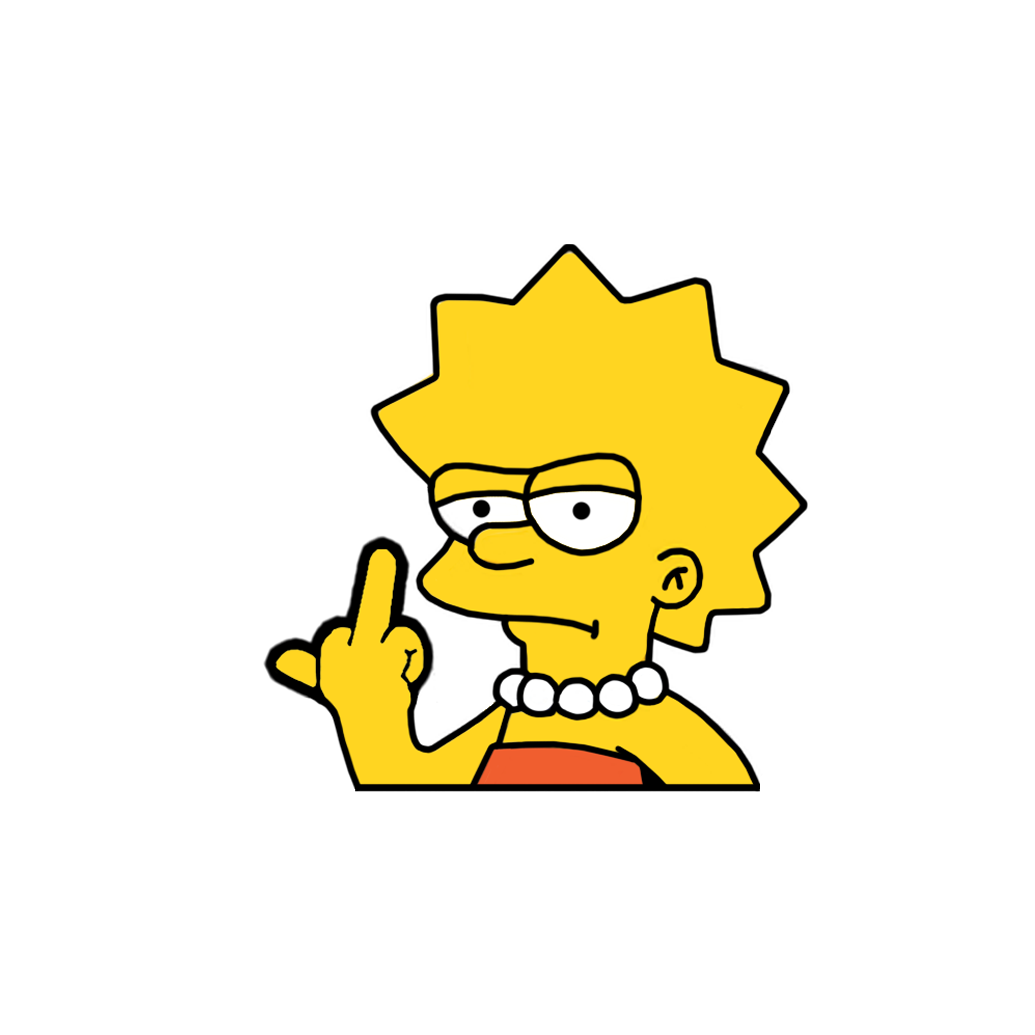 "LISA" SIMPSON WINDOW PEEKER