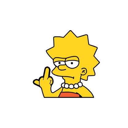 "LISA" SIMPSON WINDOW PEEKER
