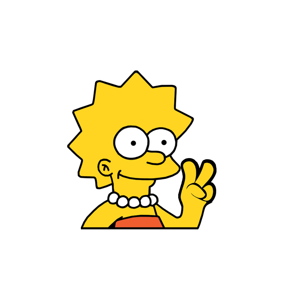 "LISA" SIMPSON WINDOW PEEKER