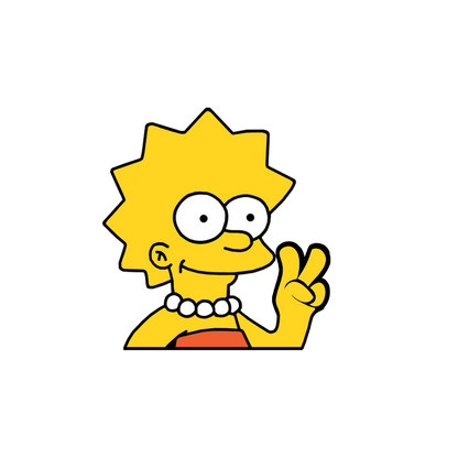 "LISA" SIMPSON WINDOW PEEKER