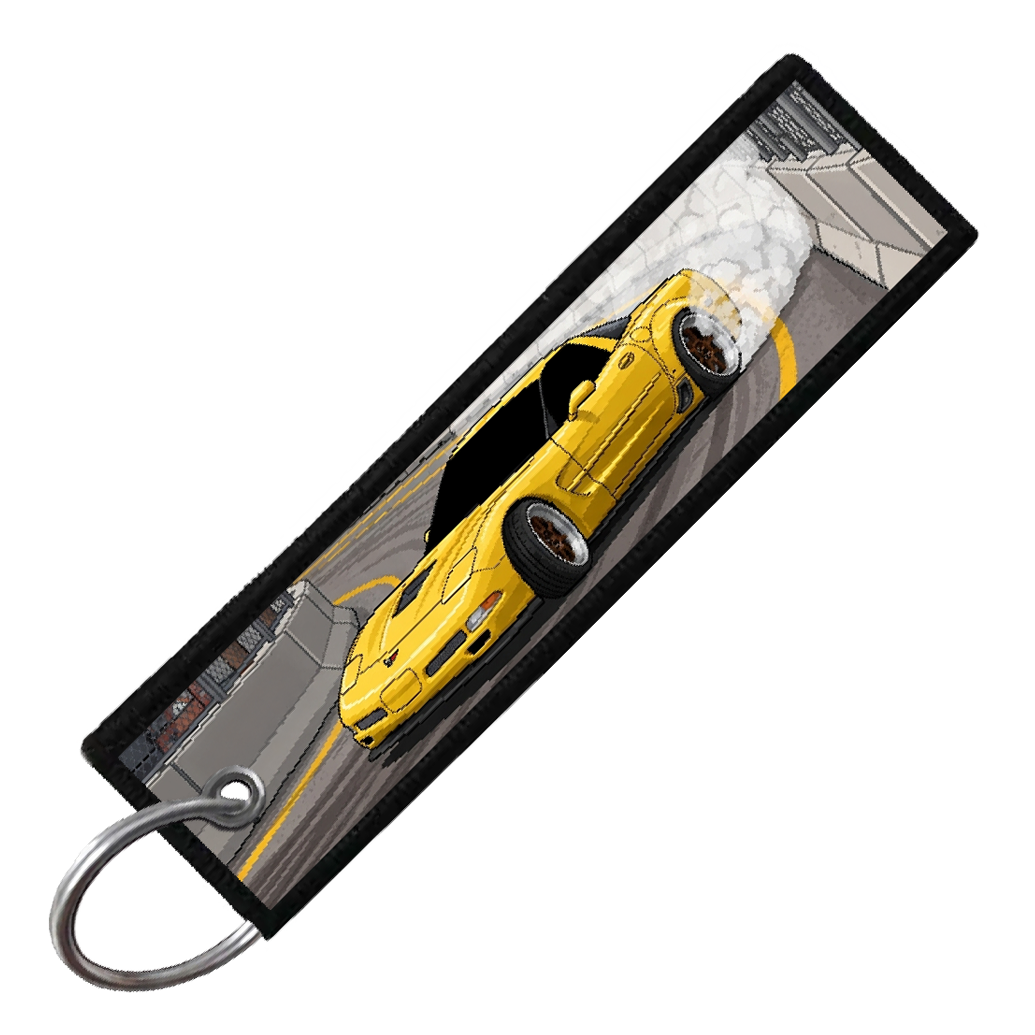 "LONG BEACH 8-BIT DRIFTERS" CUSTOM KEY TAG