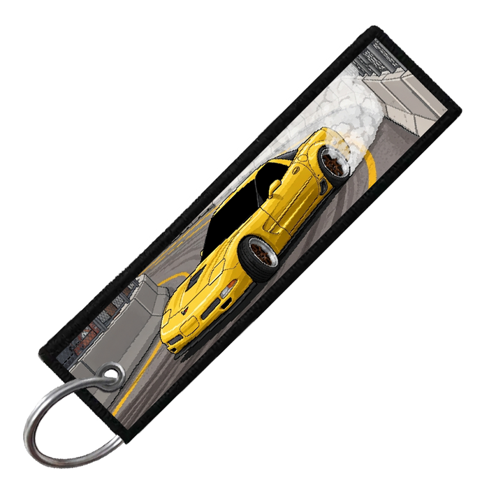 "LONG BEACH 8-BIT DRIFTERS" CUSTOM KEY TAG