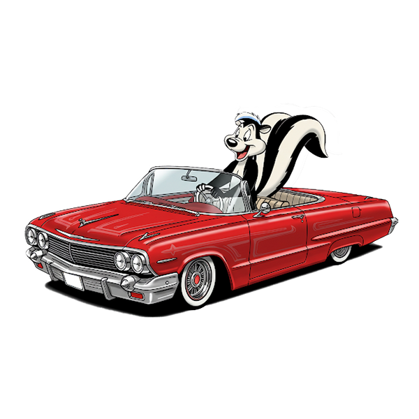 "LOWRIDER PEPE" LOONEY TUNES DECAL