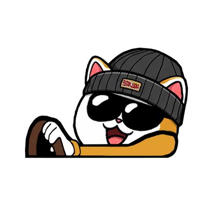 "LUCKY CAT WITH BEANIE" JAPAN CULTURE MOBBIN PEEKERS