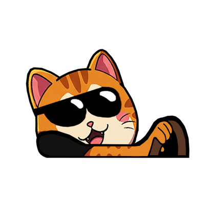 "LUCKY CAT" JAPAN CULTURE MOBBIN PEEKERS