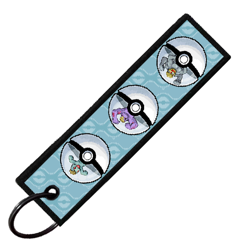 "MACHOP POKEBALL EVO" CUSTOM KEY TAG