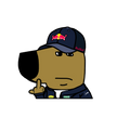 "MAX F1" CHILL GUY WINDOW PEEKER