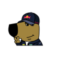 "MAX F1" CHILL GUY WINDOW PEEKER