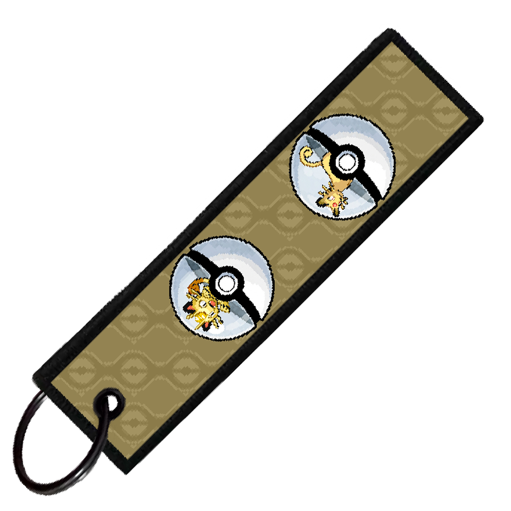"MEOWTH POKEBALL EVO" CUSTOM KEY TAG