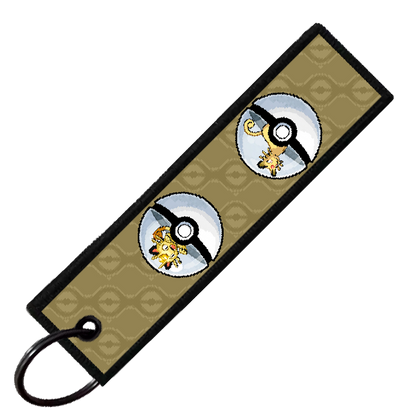 "MEOWTH POKEBALL EVO" CUSTOM KEY TAG