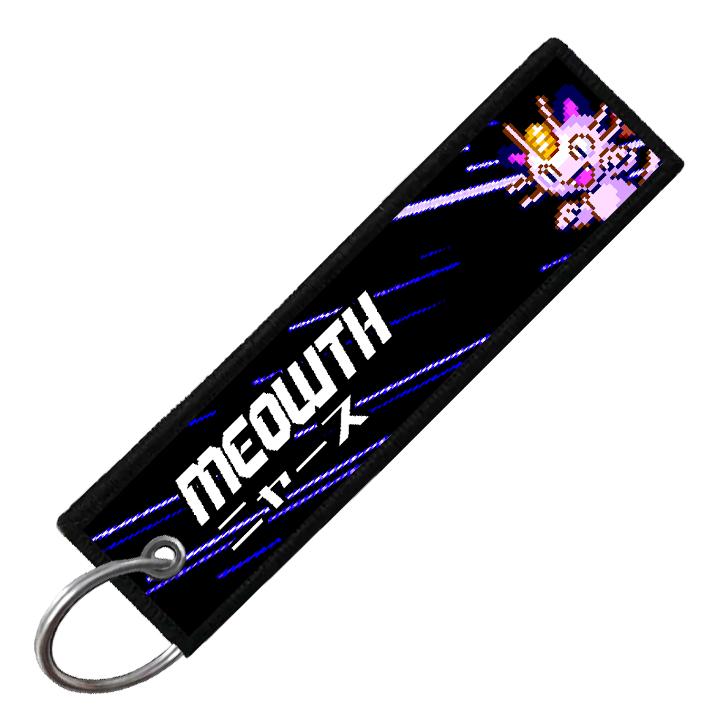 "JAPANESE MEOWTH" CUSTOM KEY TAG