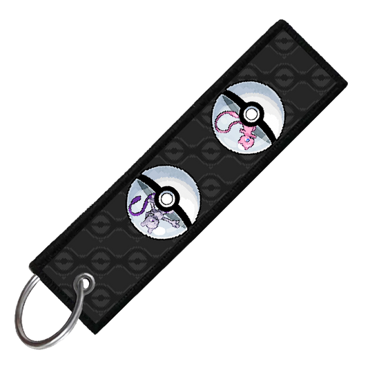 "MEW & MEWTWO POKEBALL EVO" CUSTOM KEY TAG
