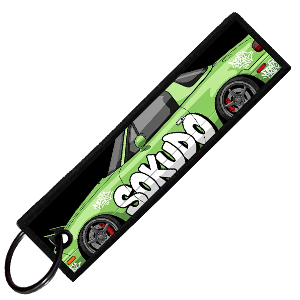 "MAZDA MIATA GRAFFITI GARAGE" Custom Key Tag