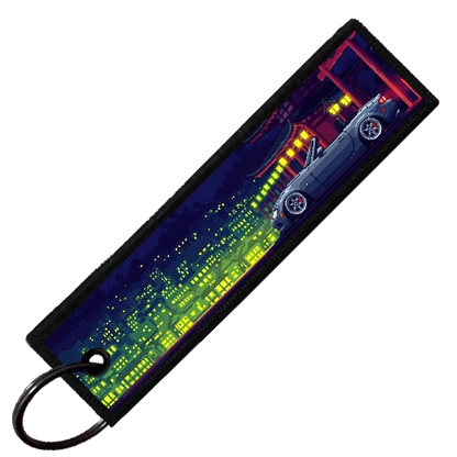 "MIATA NC PIXEL SIDE PROFILES" CUSTOM KEY TAG