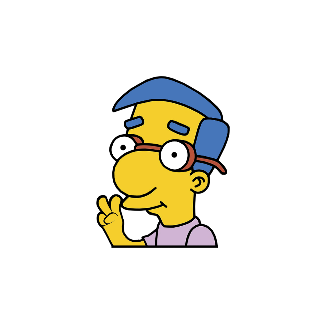 "MILHOUSE" SIMPSON WINDOW PEEKER