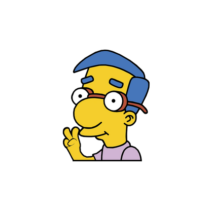 "MILHOUSE" SIMPSON WINDOW PEEKER