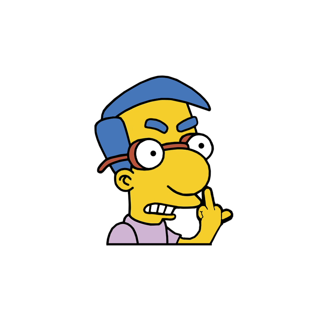 "MILHOUSE" SIMPSON WINDOW PEEKER