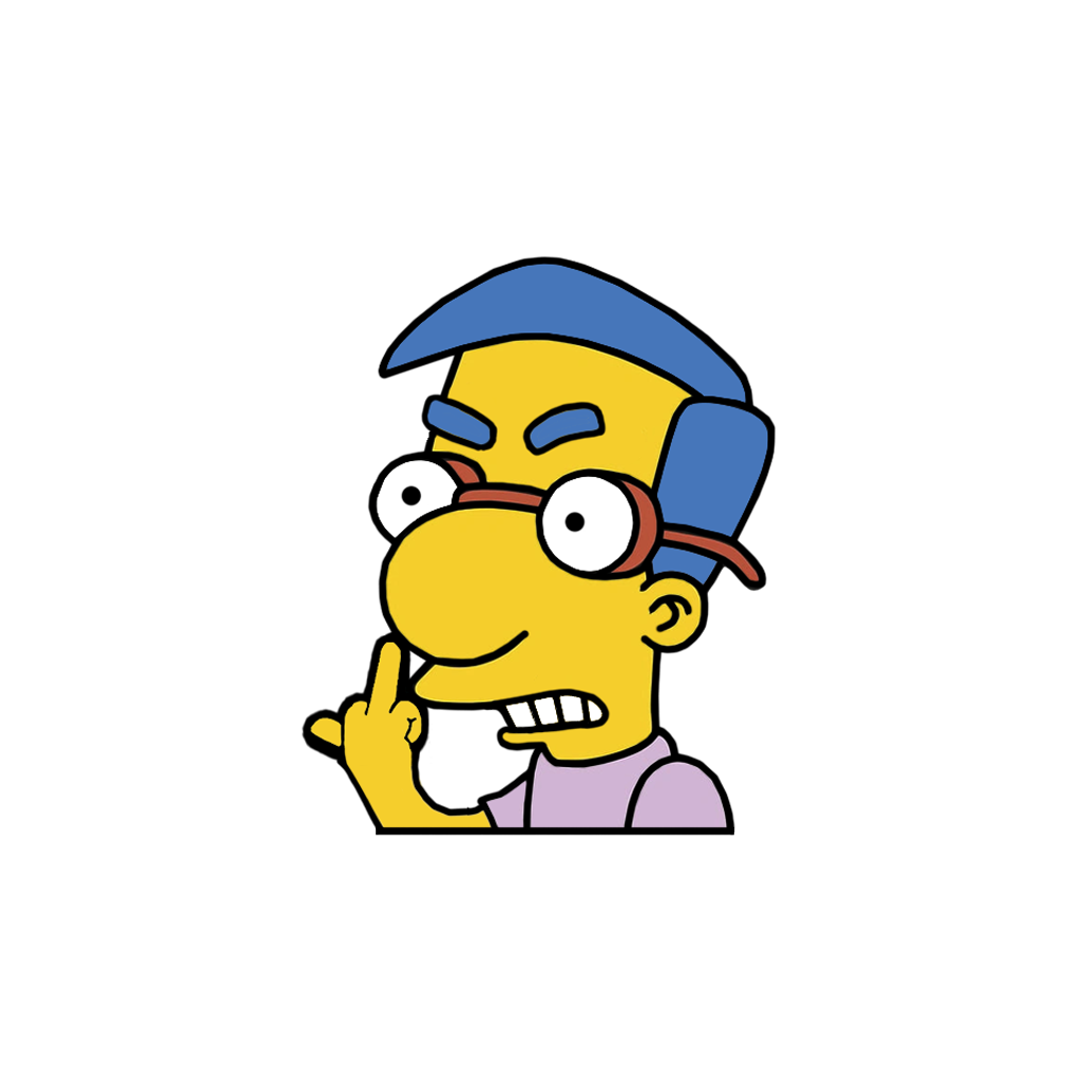 "MILHOUSE" SIMPSON WINDOW PEEKER