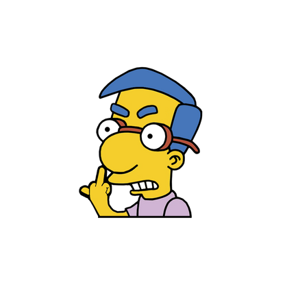 "MILHOUSE" SIMPSON WINDOW PEEKER