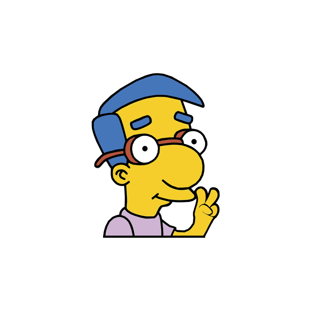 "MILHOUSE" SIMPSON WINDOW PEEKER