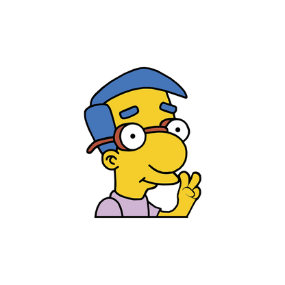 "MILHOUSE" SIMPSON WINDOW PEEKER