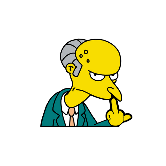 "MR BURNS" SIMPSON WINDOW PEEKER