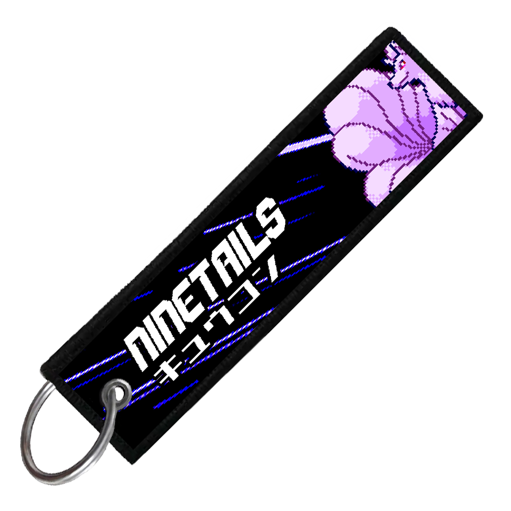"JAPANESE NINETALES" CUSTOM KEY TAG