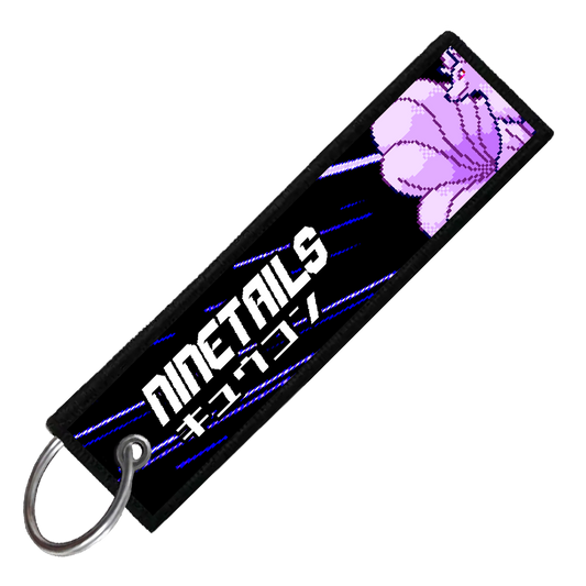 "JAPANESE NINETALES" CUSTOM KEY TAG